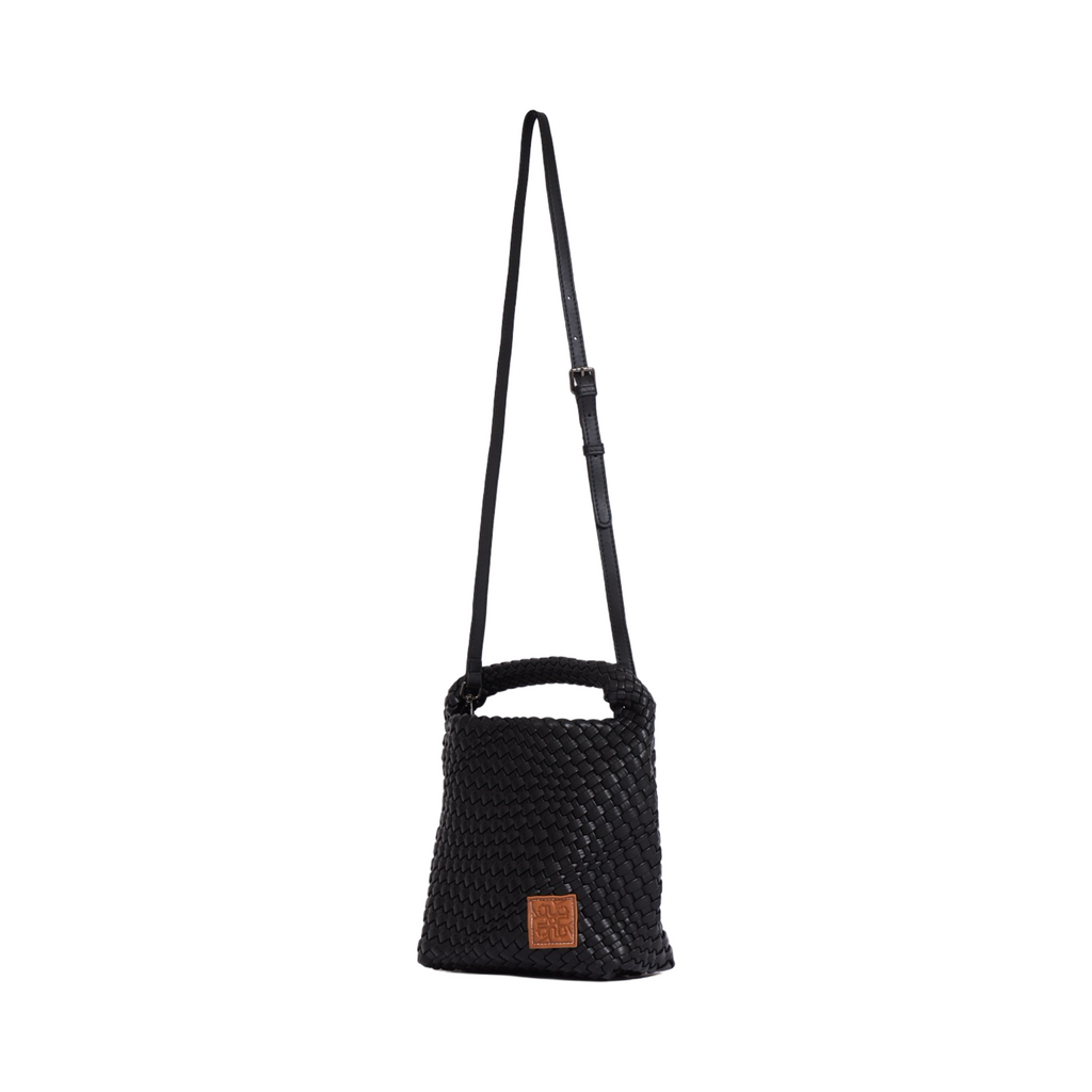 Woven Tote Bag M - Black