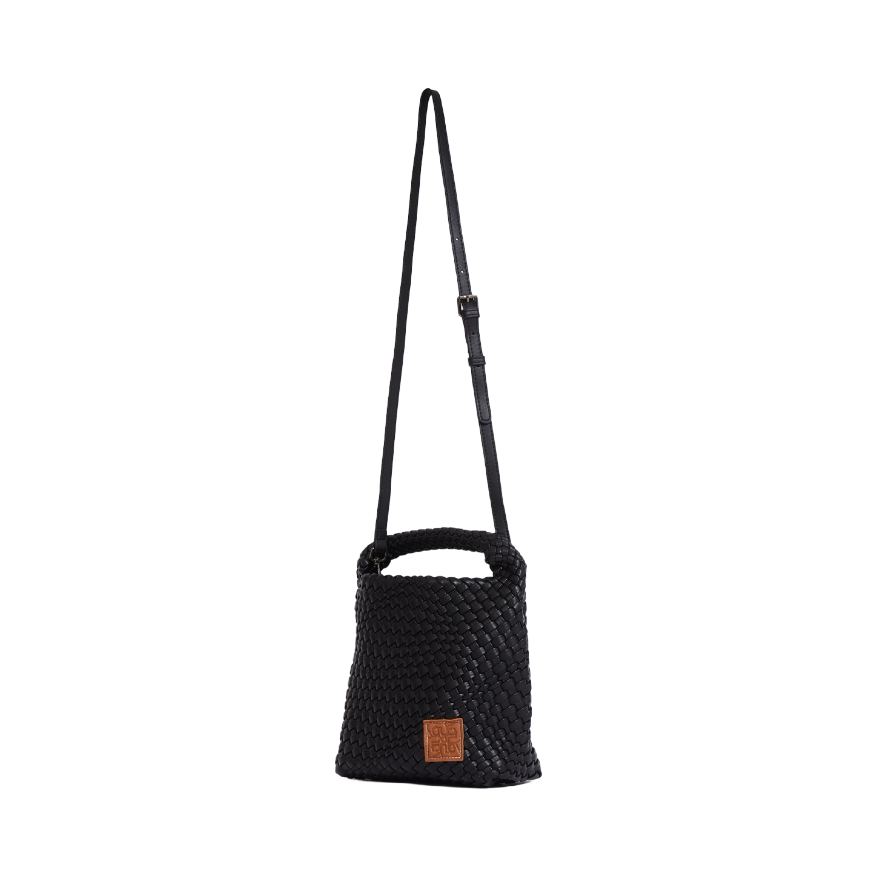 Woven Tote Bag M - Black