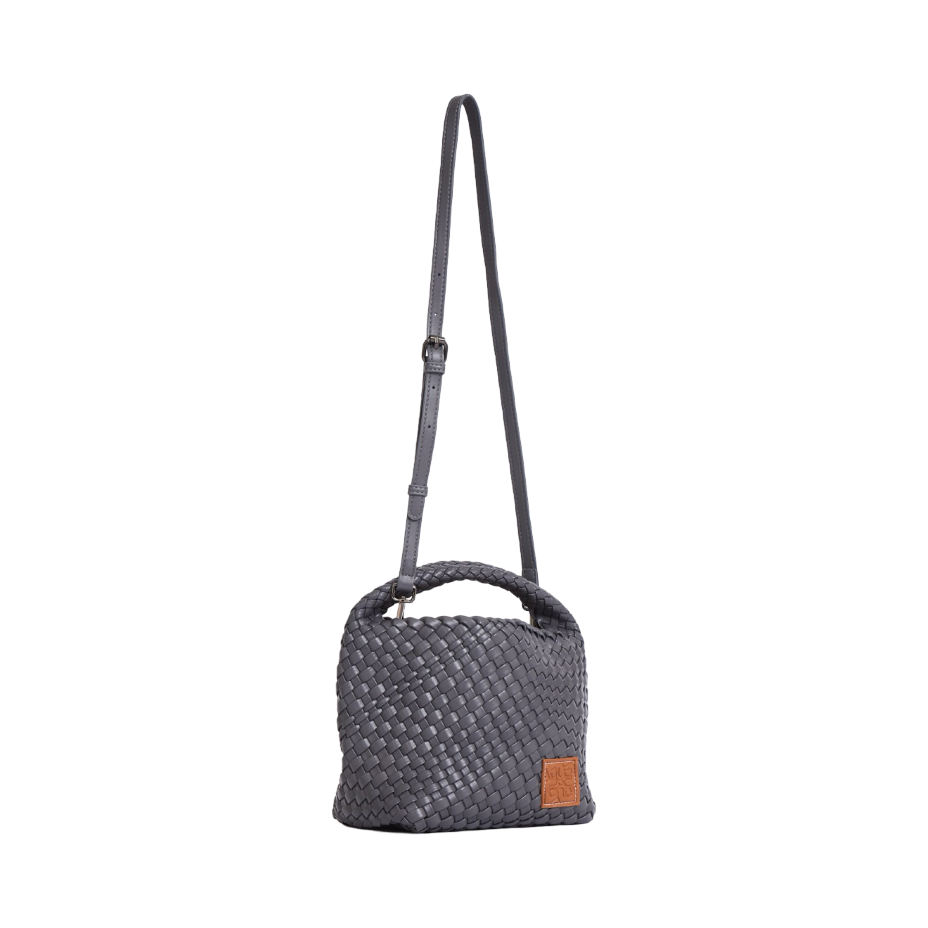 Woven Tote Bag M - Grey