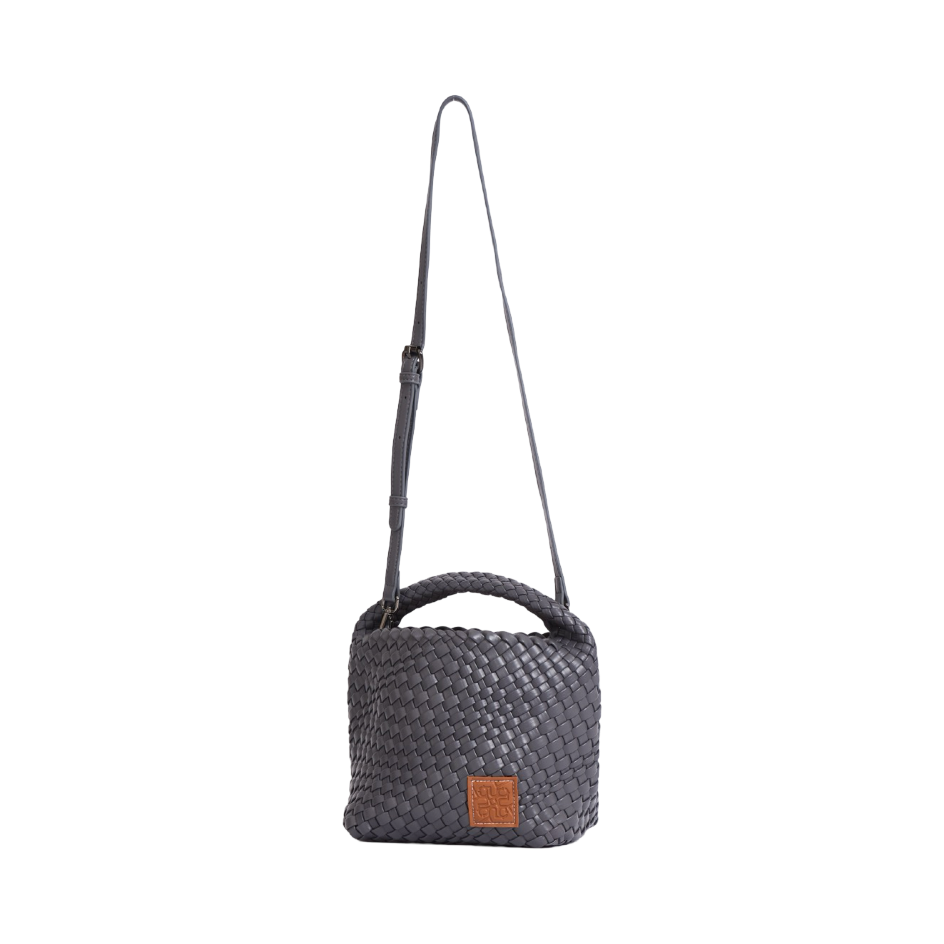 Woven Tote Bag M - Grey