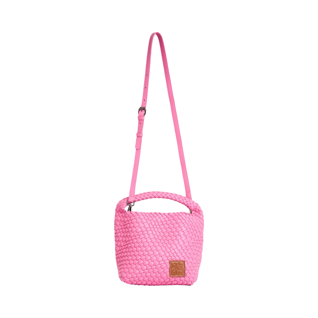Woven Tote Bag M - Pink