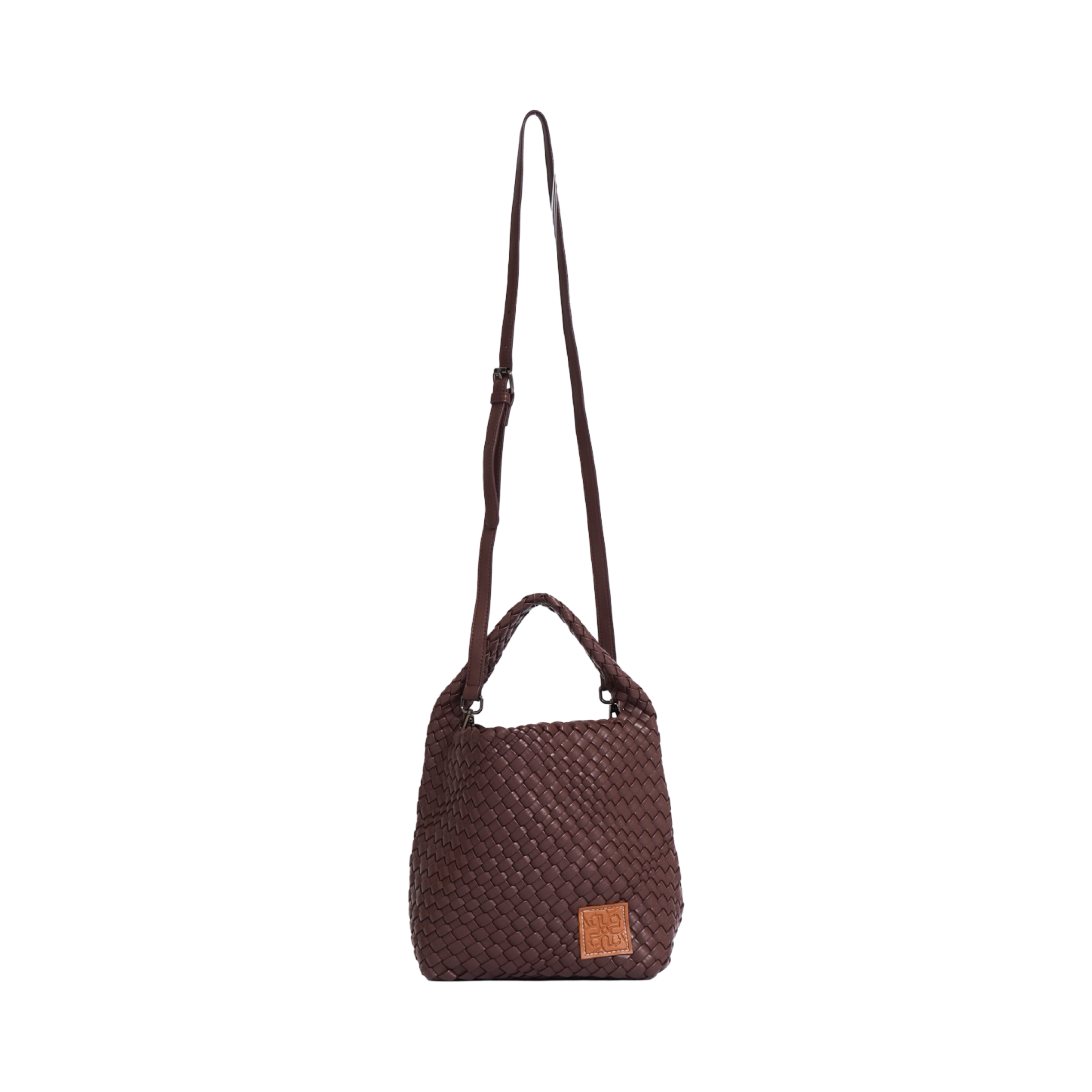Woven Tote Bag M - Dark Chocolate
