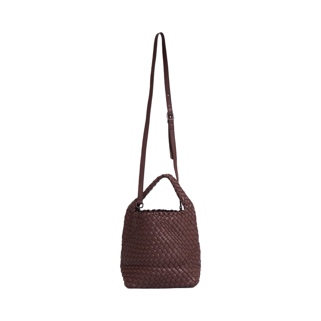 Woven Tote Bag M - Dark Chocolate