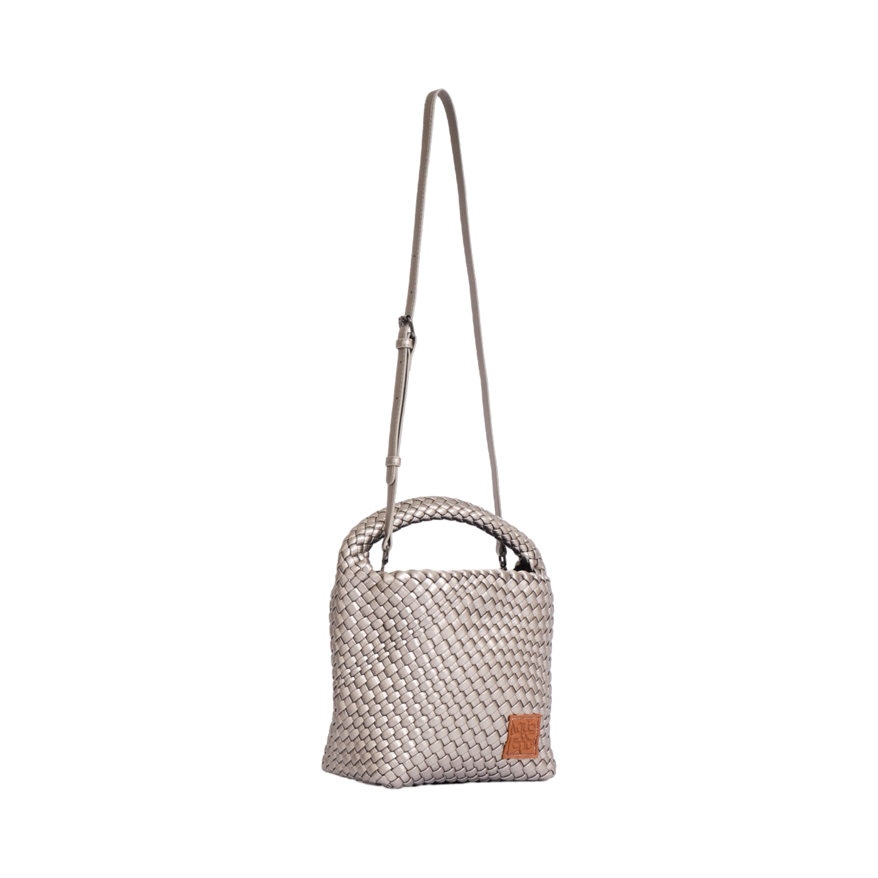 Woven Tote Bag M - Titanium