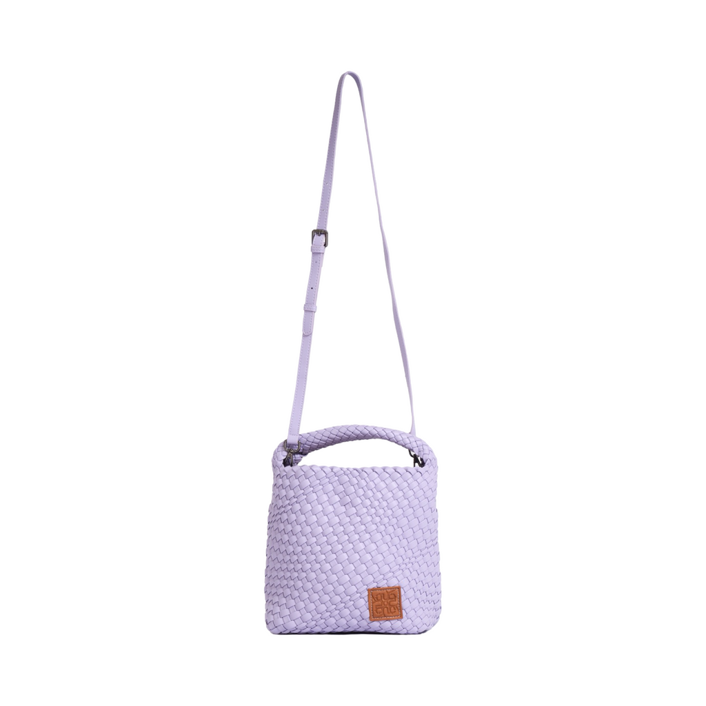 Woven Tote Bag M - Purple Pastel