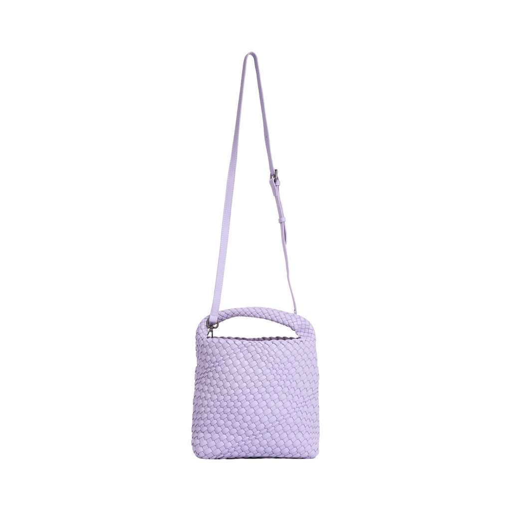 Woven Tote Bag M - Purple Pastel