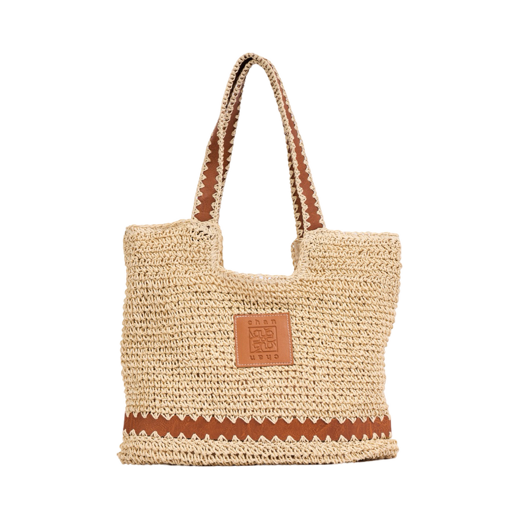 Everyday Earth – Straw Tote Bag – Beige