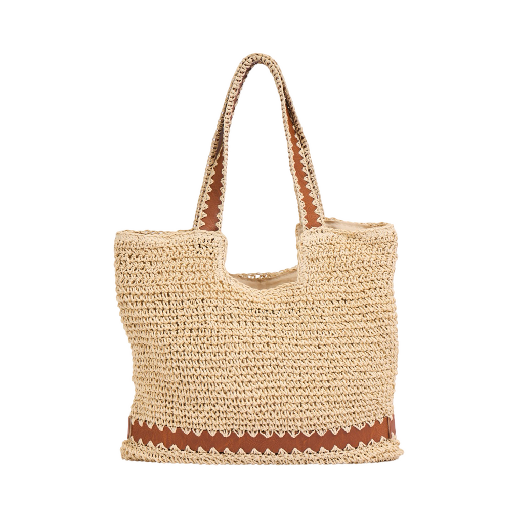 Everyday Earth – Straw Tote Bag – Beige