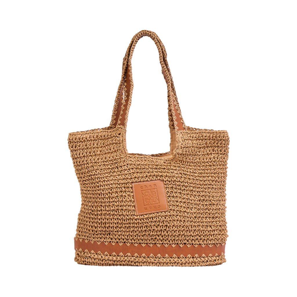 Everyday Earth – Straw Tote Bag – Brown