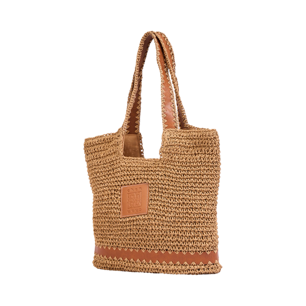 Everyday Earth – Straw Tote Bag – Brown