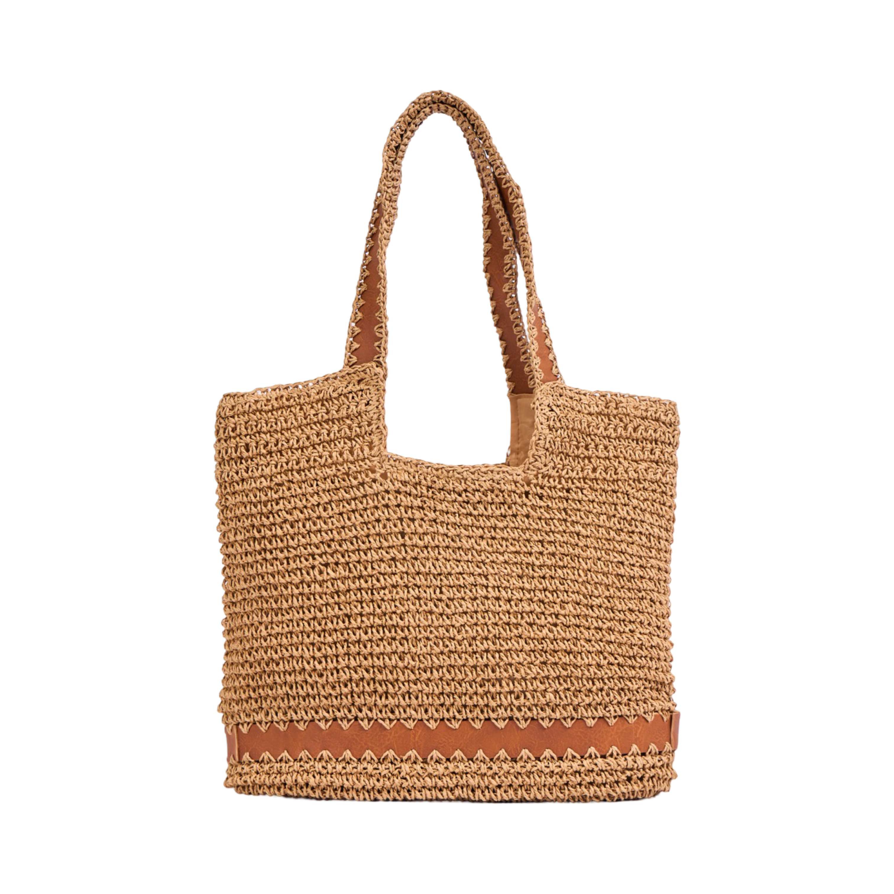 Everyday Earth – Straw Tote Bag – Brown