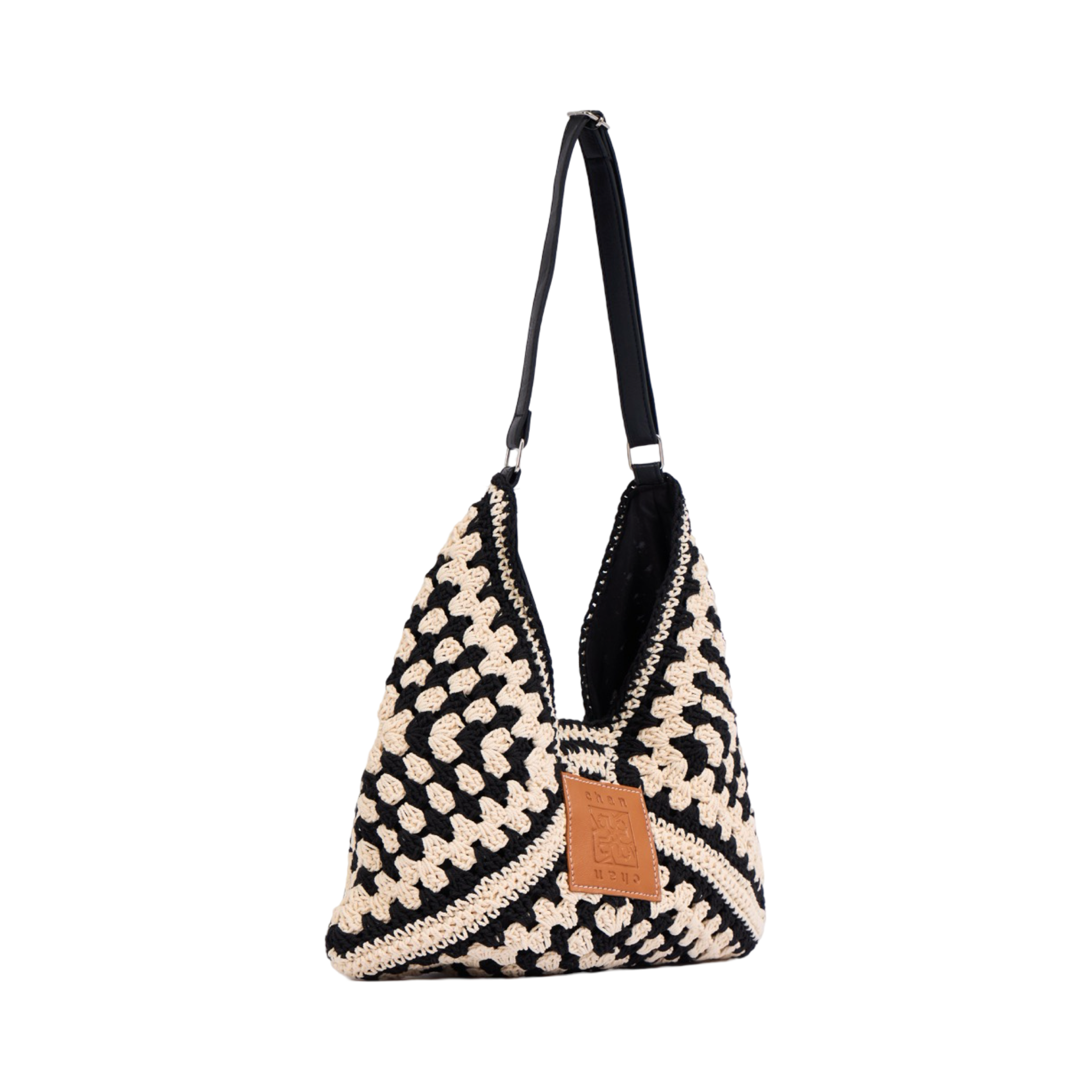 Knitted Tote Bag - Black