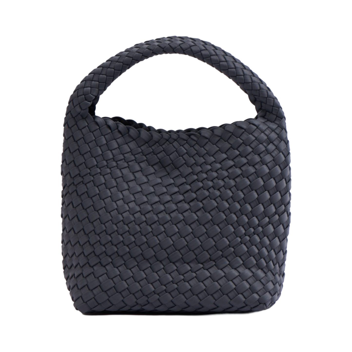 Woven Satin Tote Bag M - Grey