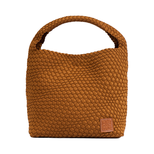 Woven Satin Tote Bag L - Sand