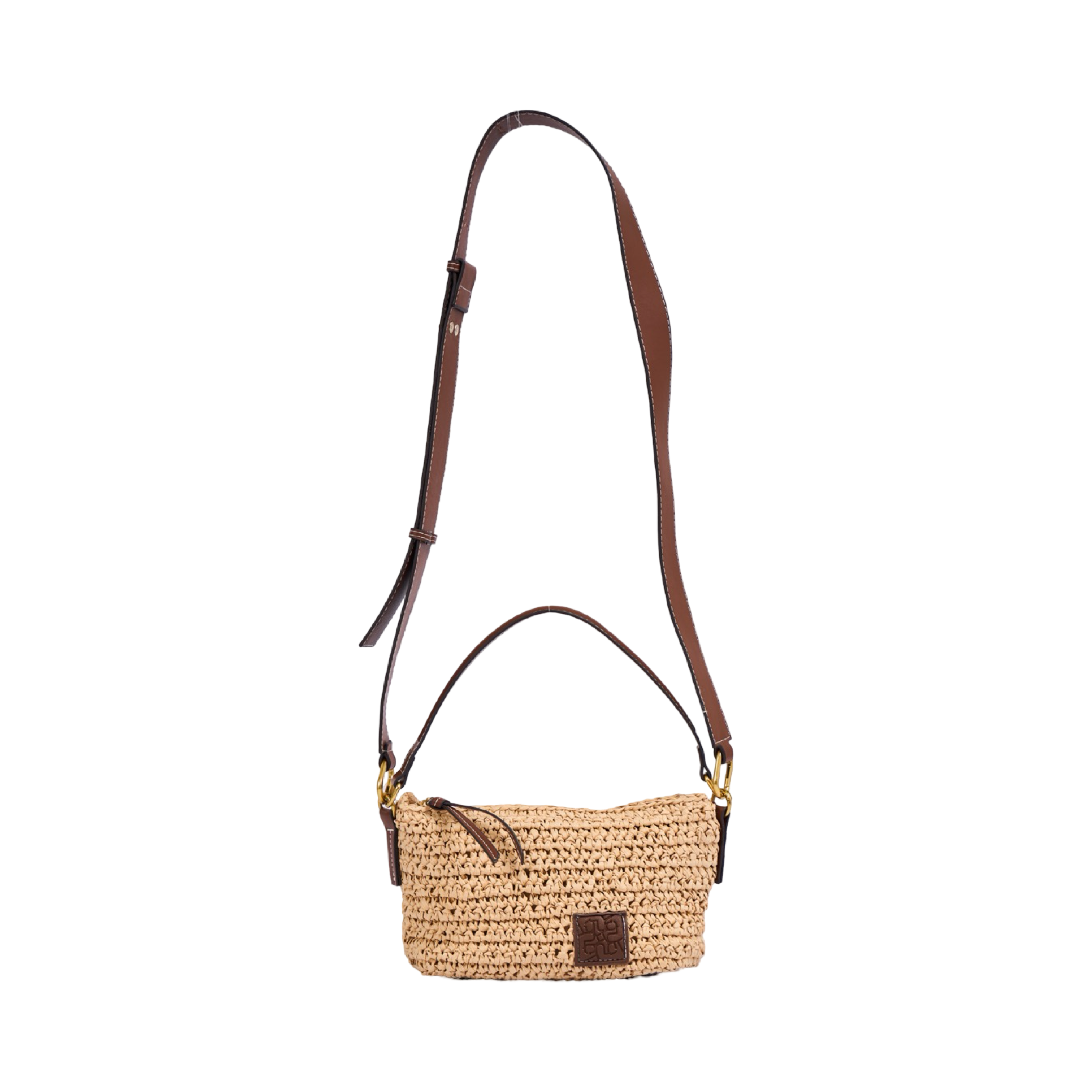 Everyday Earth – Straw Crossbody Bag – Beige