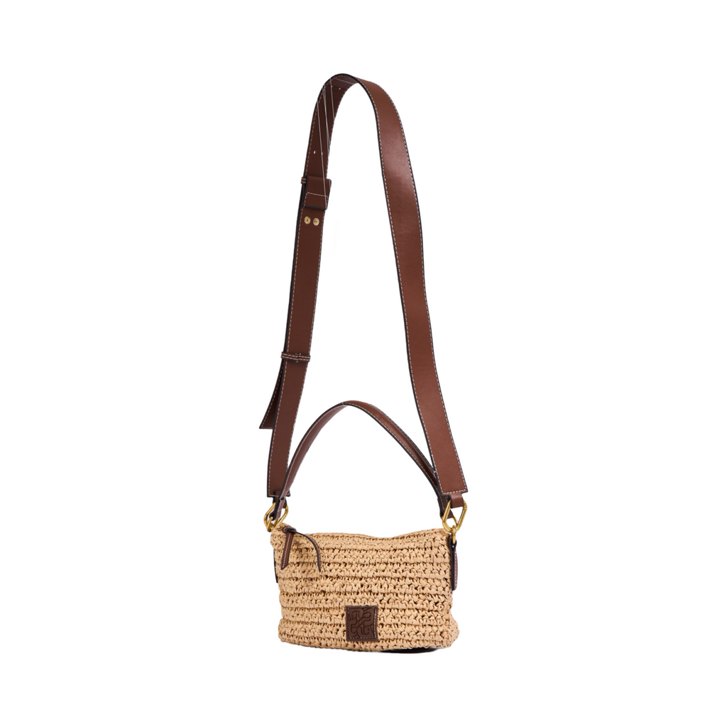 Everyday Earth – Straw Crossbody Bag – Beige