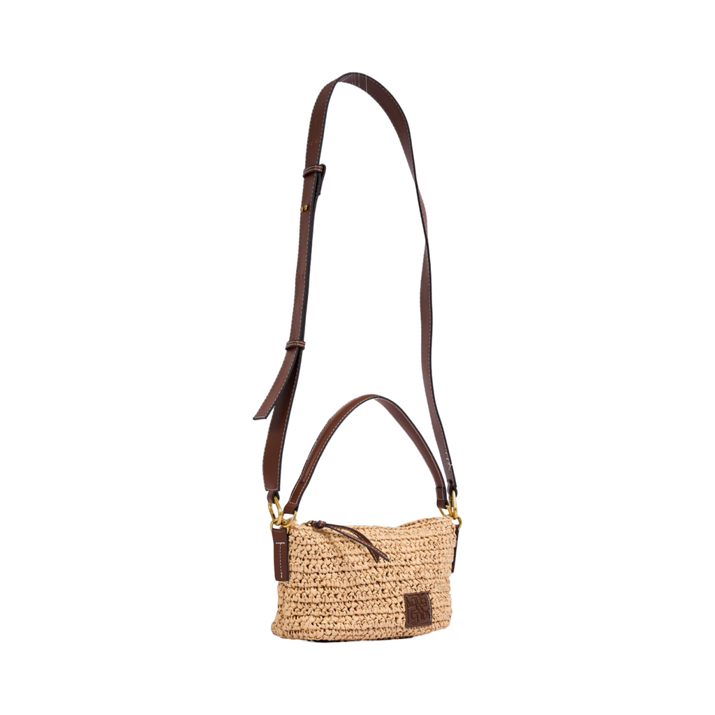 Everyday Earth – Straw Crossbody Bag – Beige