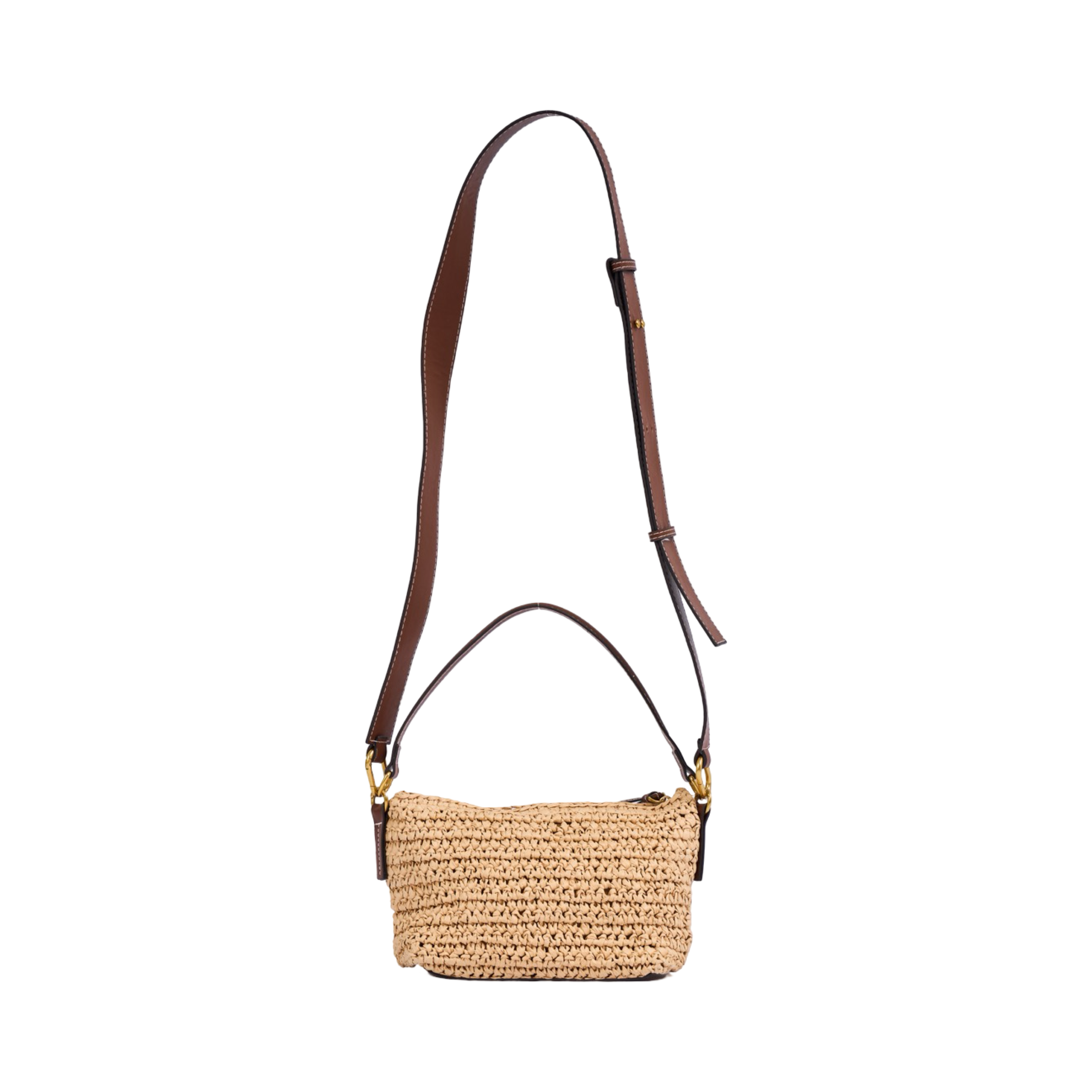 Everyday Earth – Straw Crossbody Bag – Beige