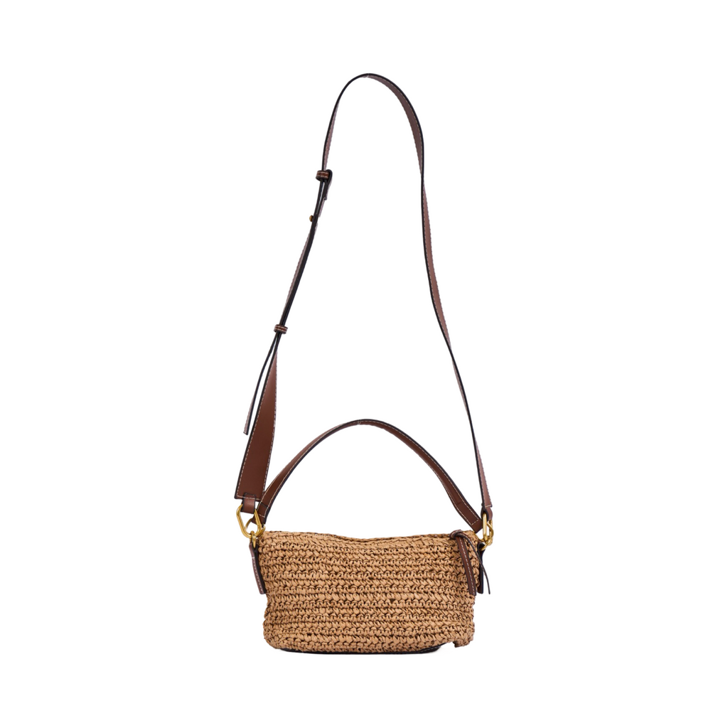 Everyday Earth – Straw Crossbody Bag – Brown