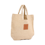 Knitted Tote Bag - Beige