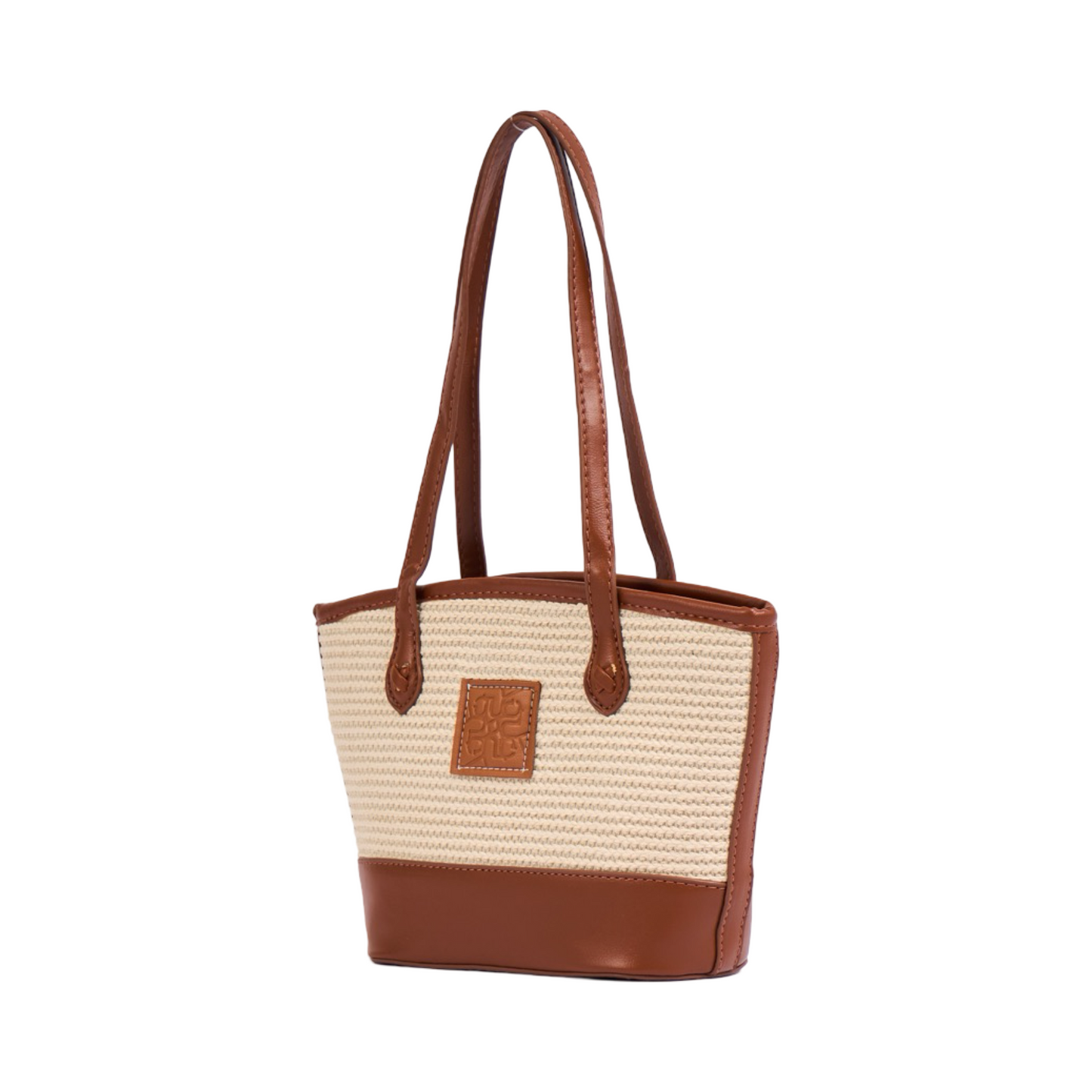 Everyday Earth – Straw Shoulder Bag S – Brown
