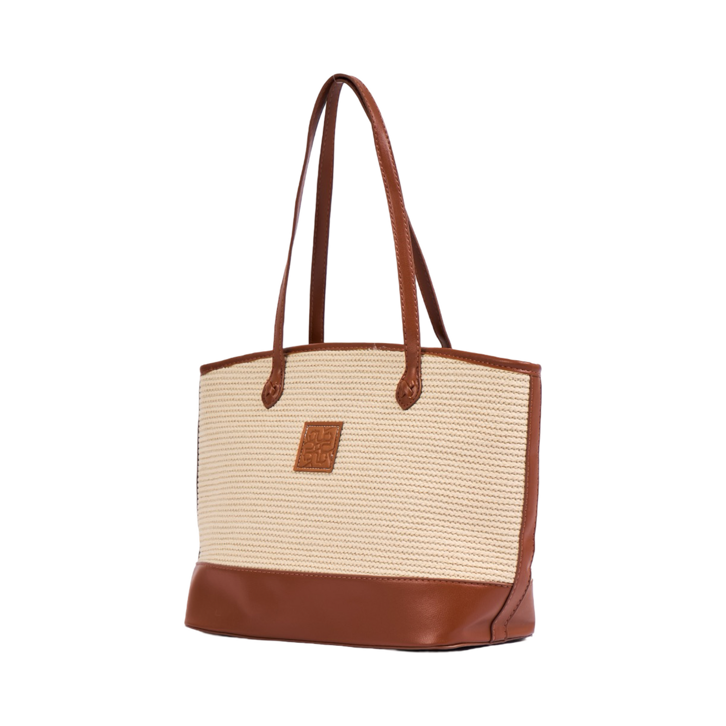Everyday Earth – Straw Shoulder Bag M – Brown