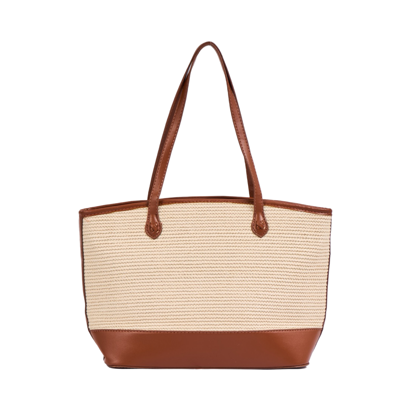 Everyday Earth – Straw Shoulder Bag M – Brown