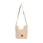 Knitted Crossbody Bag - Beige