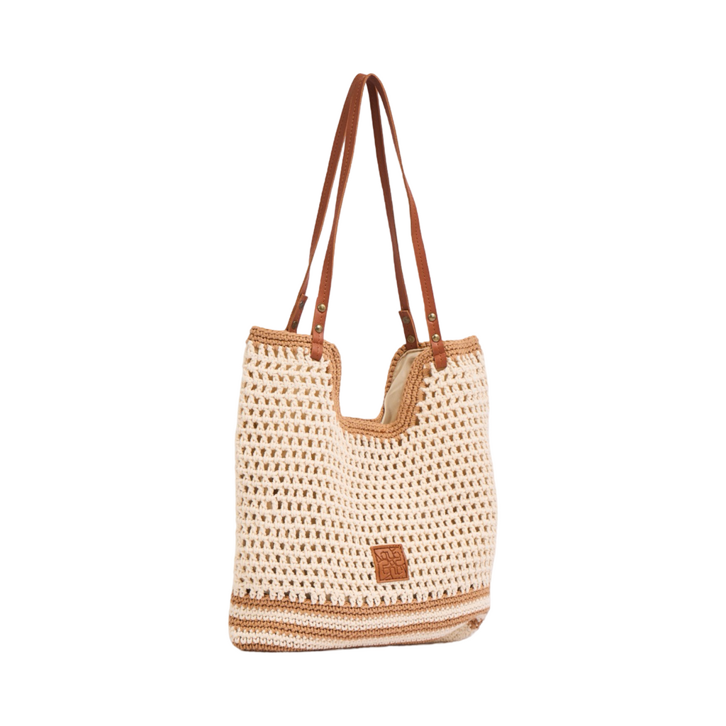 Knitted Tote Bag - Beige