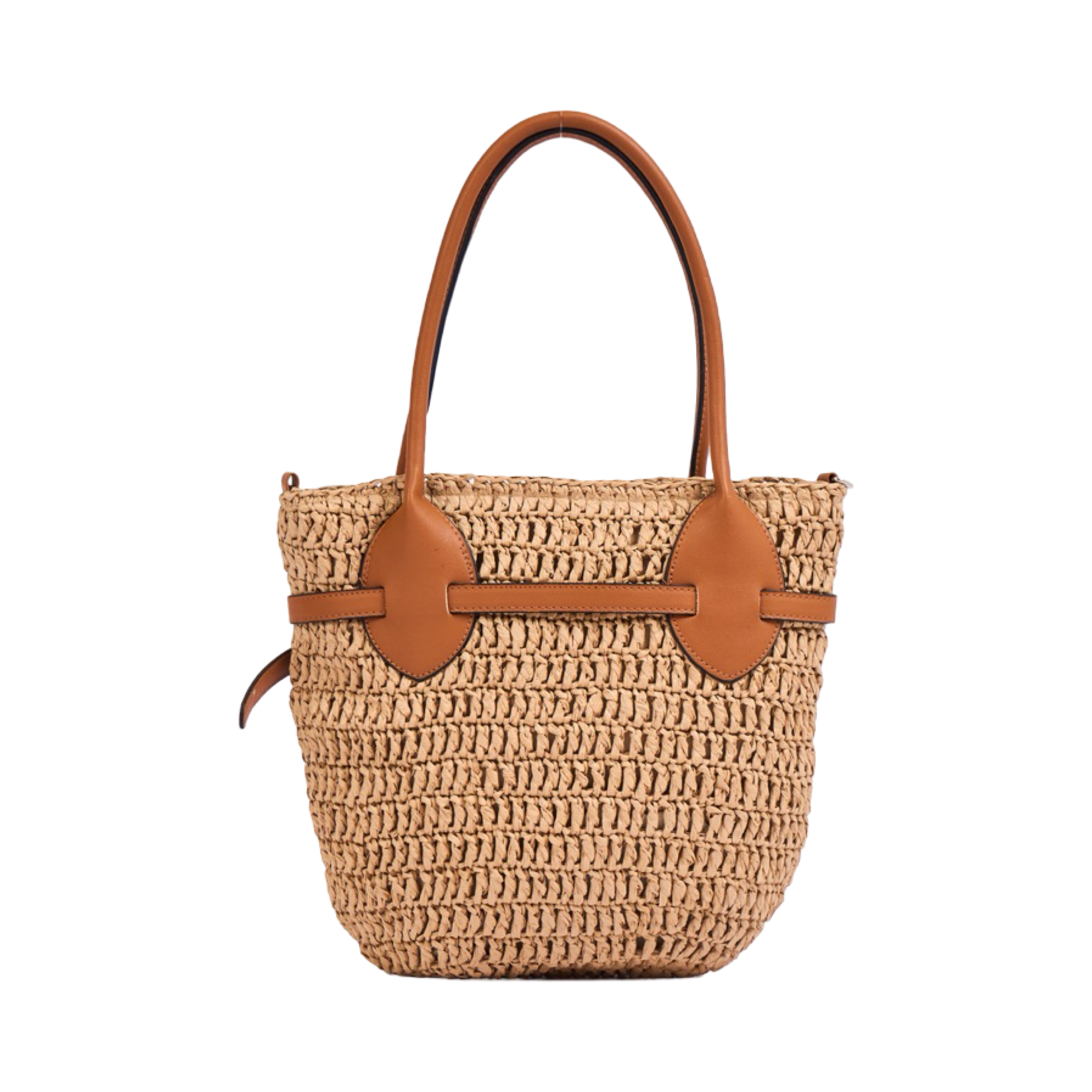 Everyday Earth – Straw Belt Tote Bag – Brown