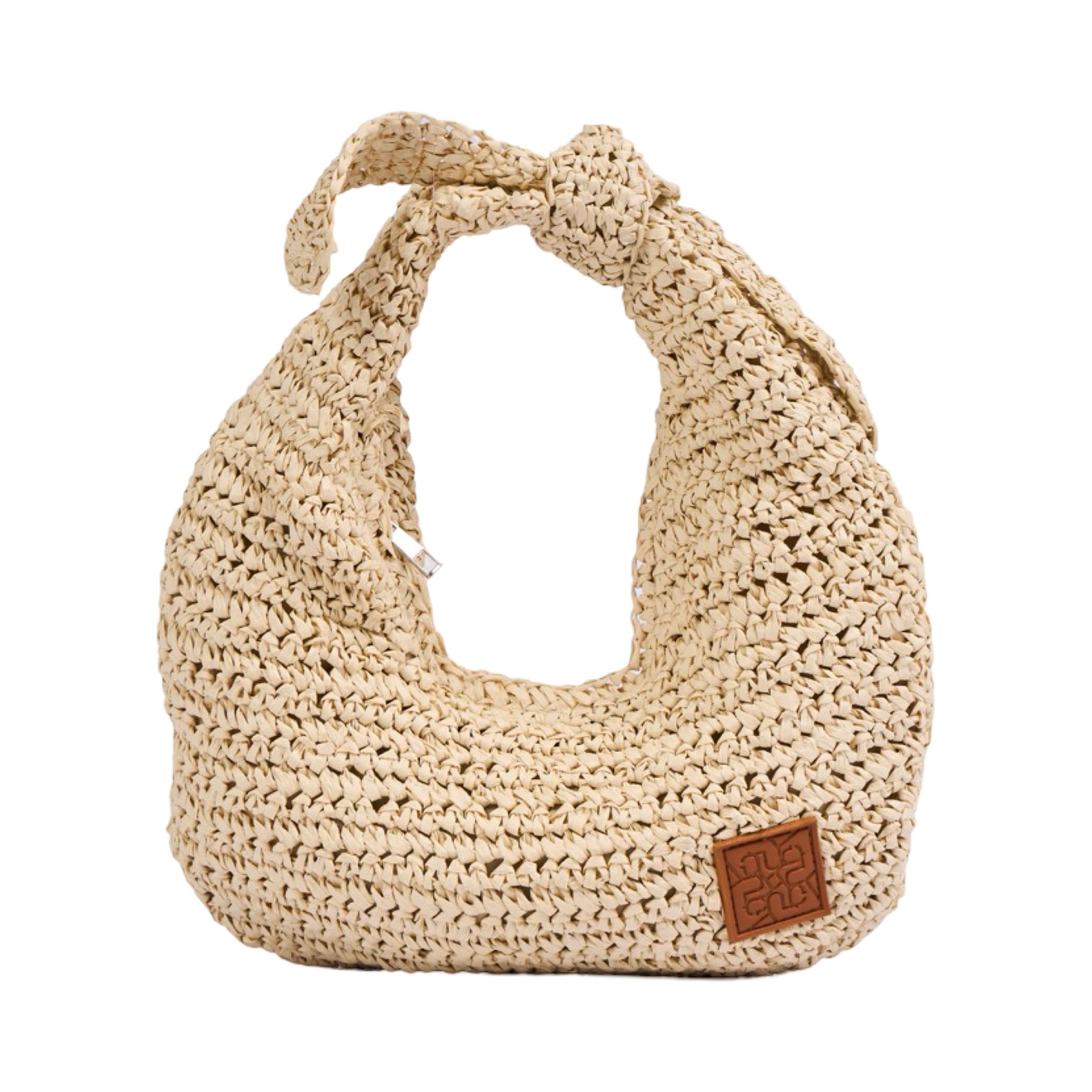 Everyday Earth – Straw Hobo Bag – Beige