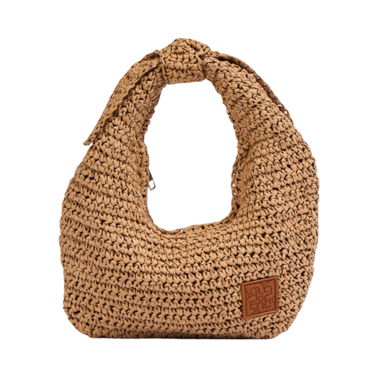 Everyday Earth – Straw Hobo Bag – Brown