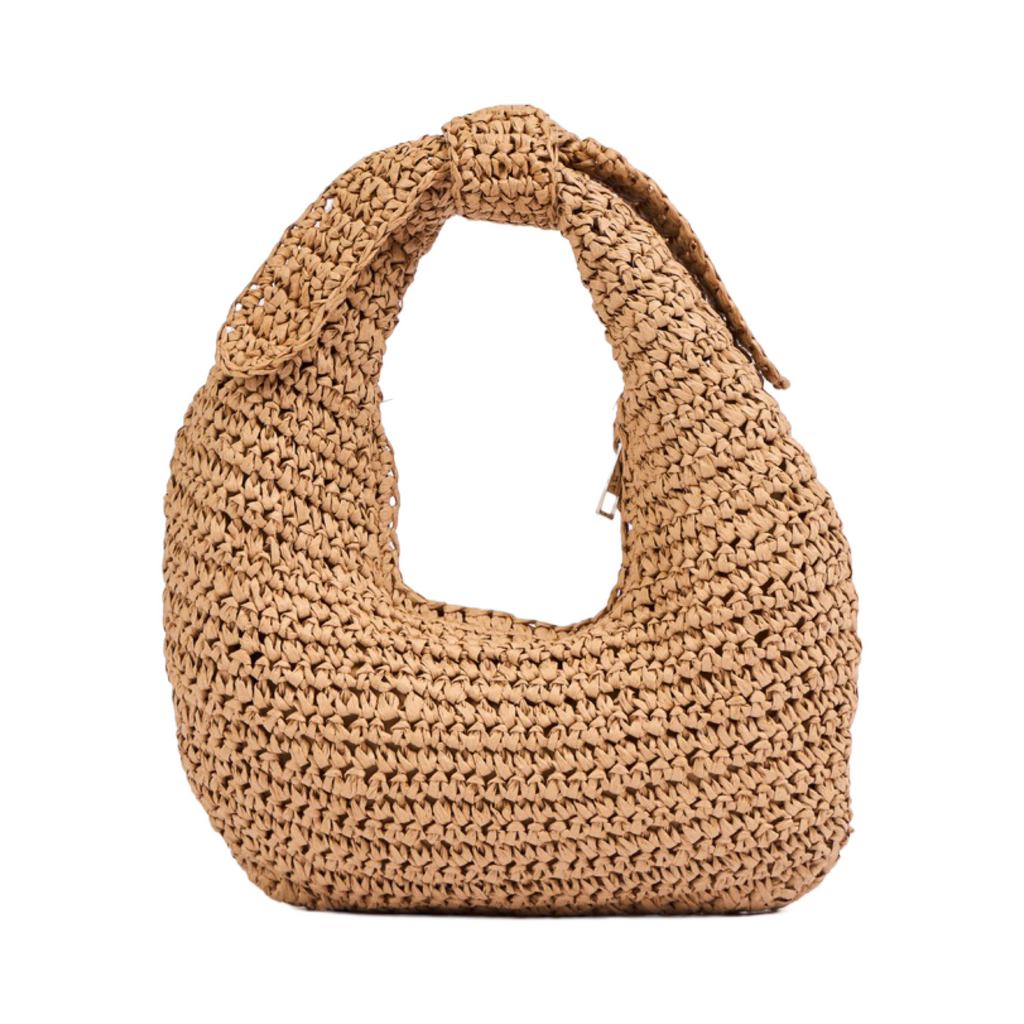 Everyday Earth – Straw Hobo Bag – Brown