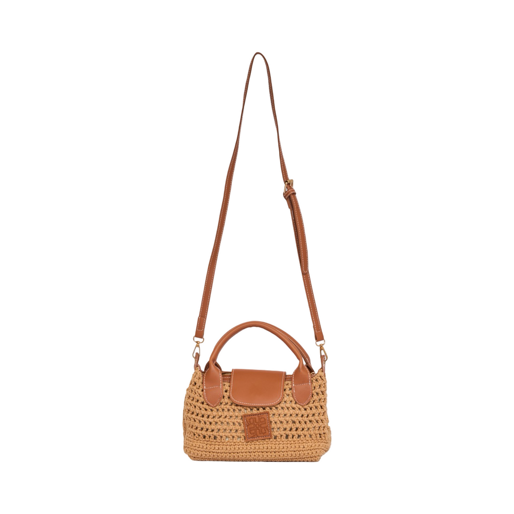 Knitted Mini Bag - Brown