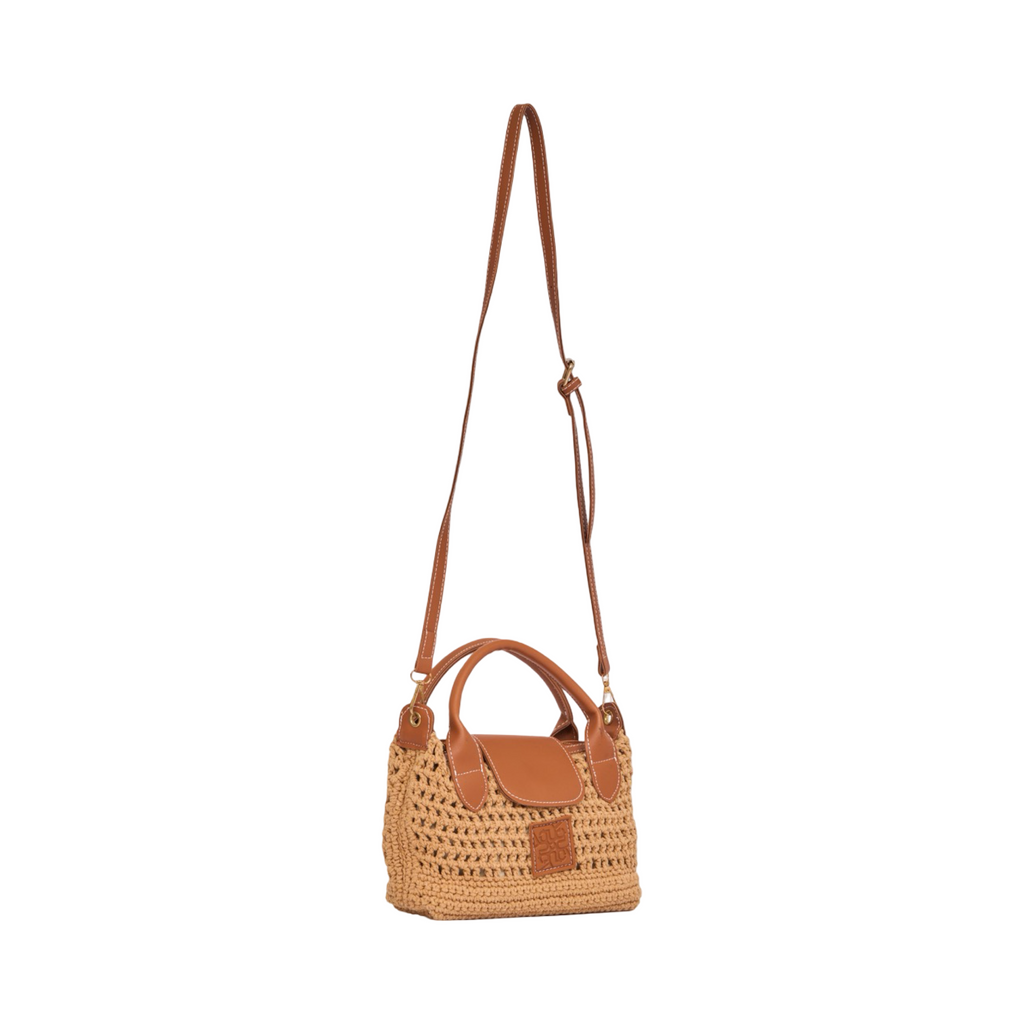 Knitted Mini Bag - Brown