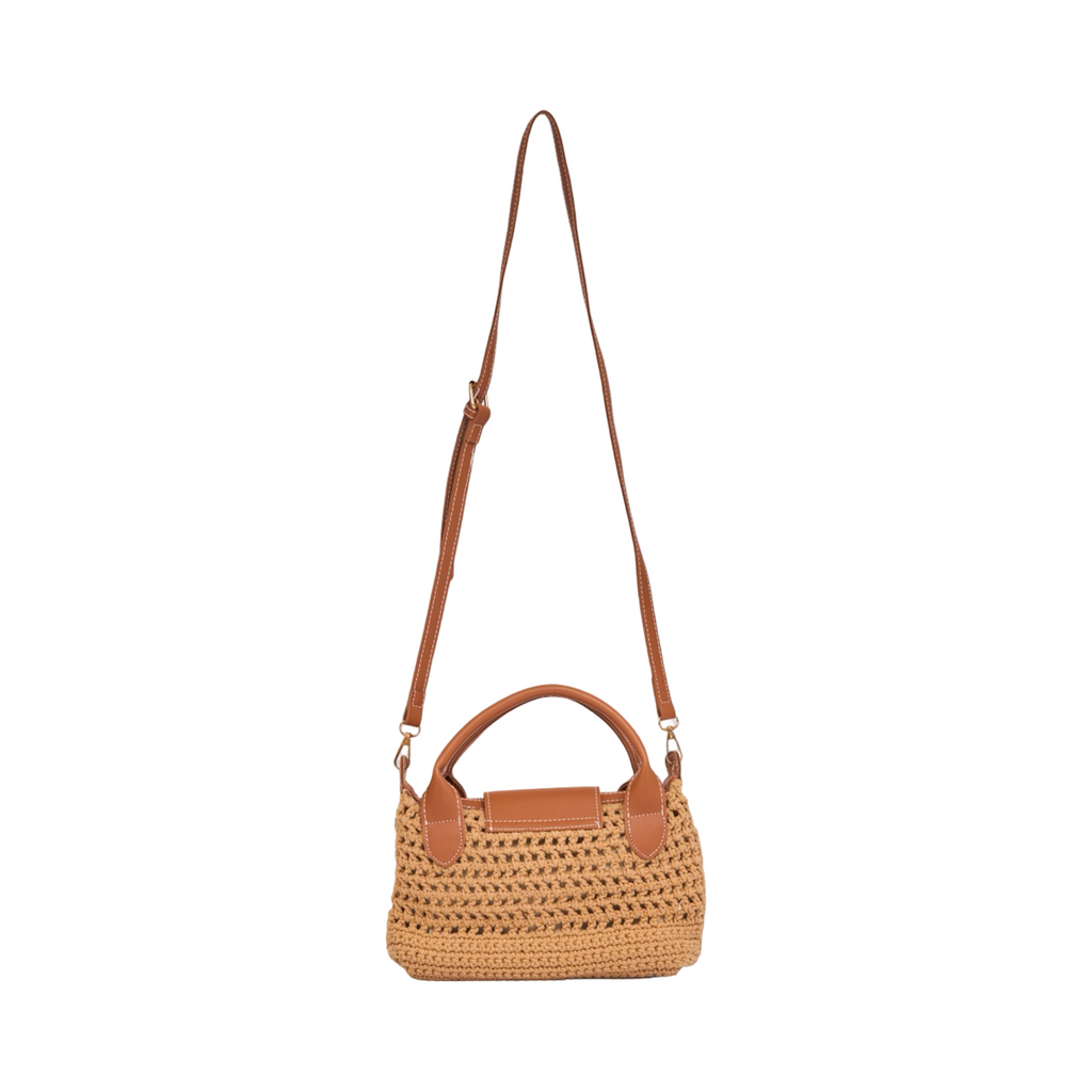 Knitted Mini Bag - Brown