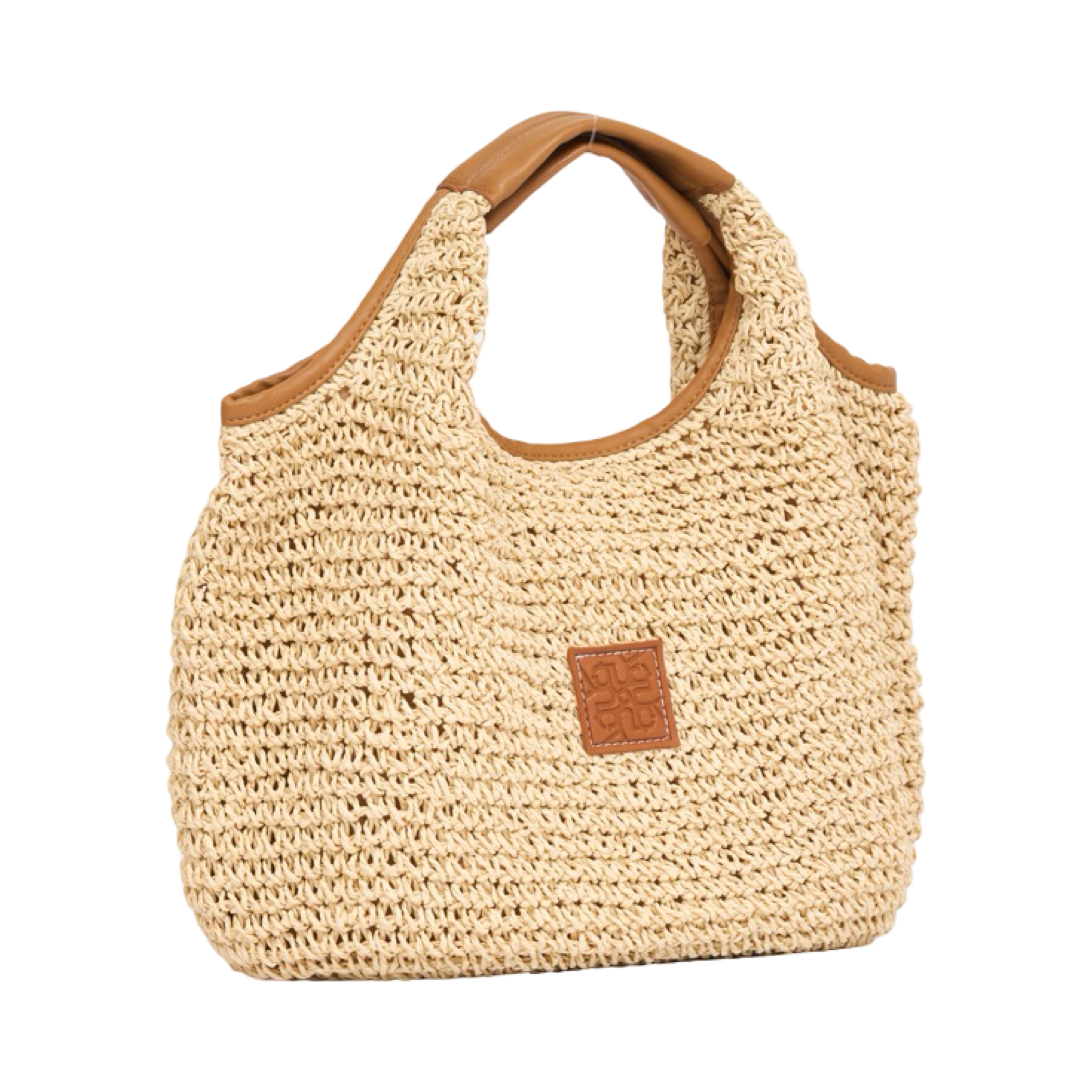 Everyday Earth – Straw Hobo Tote Bag – Beige