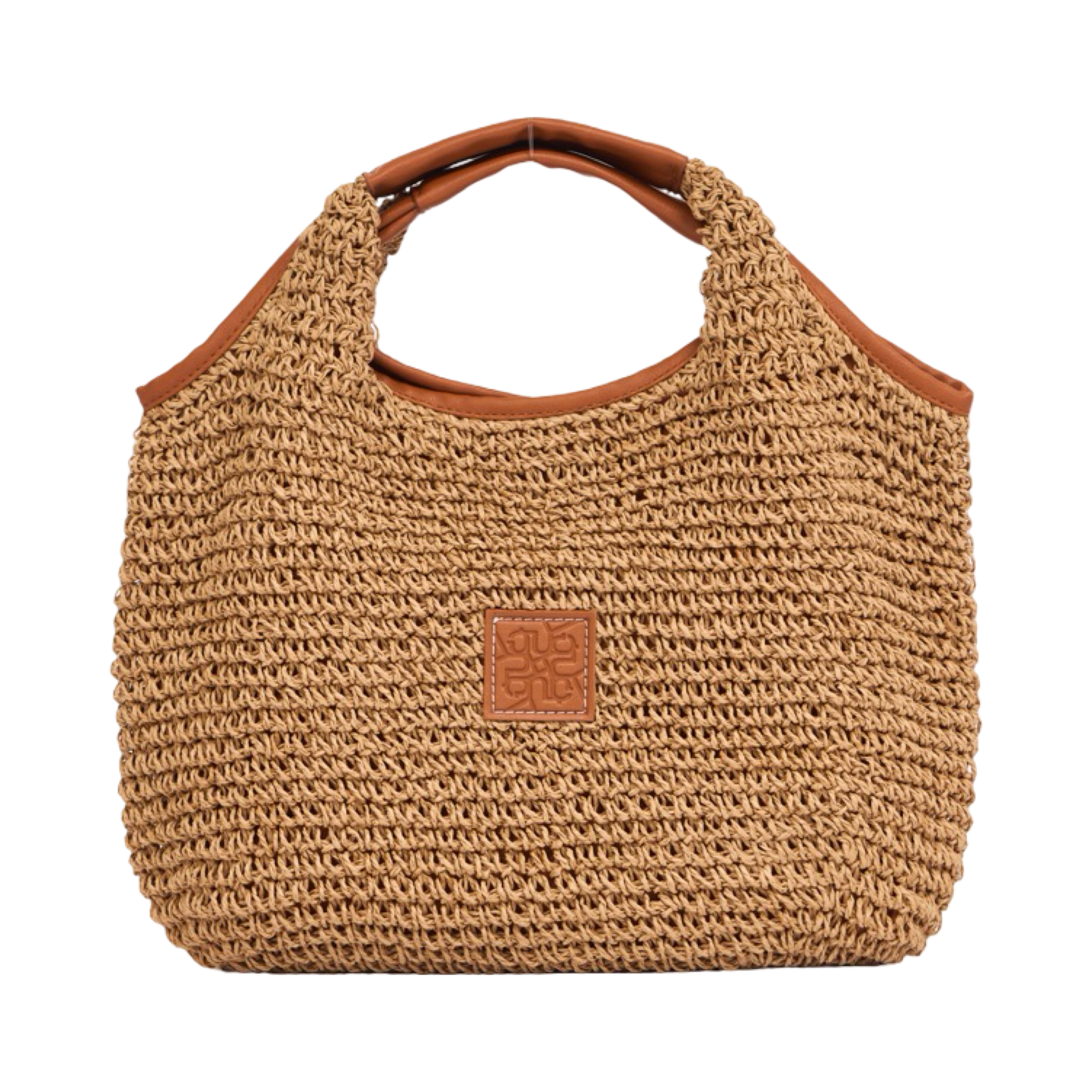 Everyday Earth – Straw Hobo Tote Bag – Brown