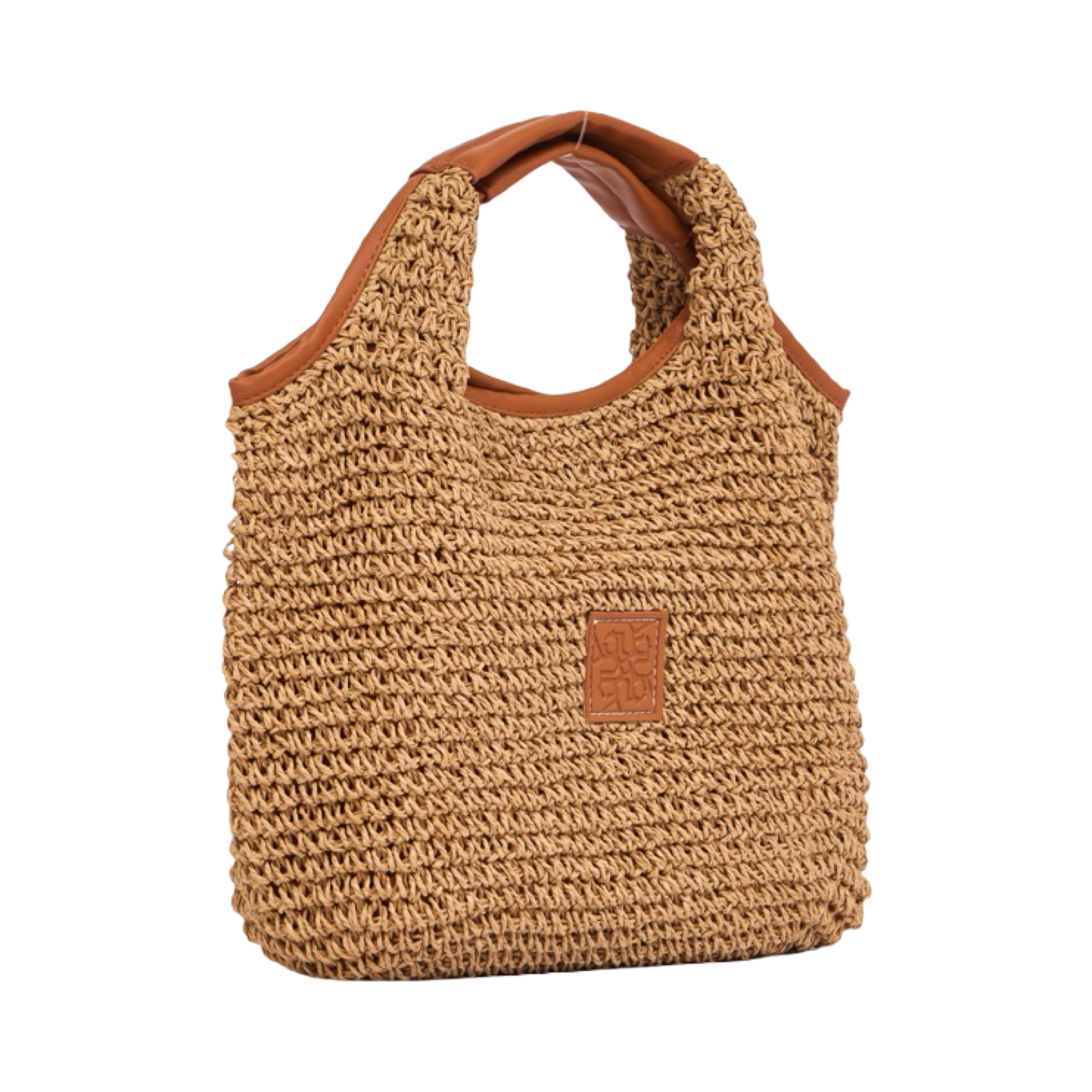Everyday Earth – Straw Hobo Tote Bag – Brown