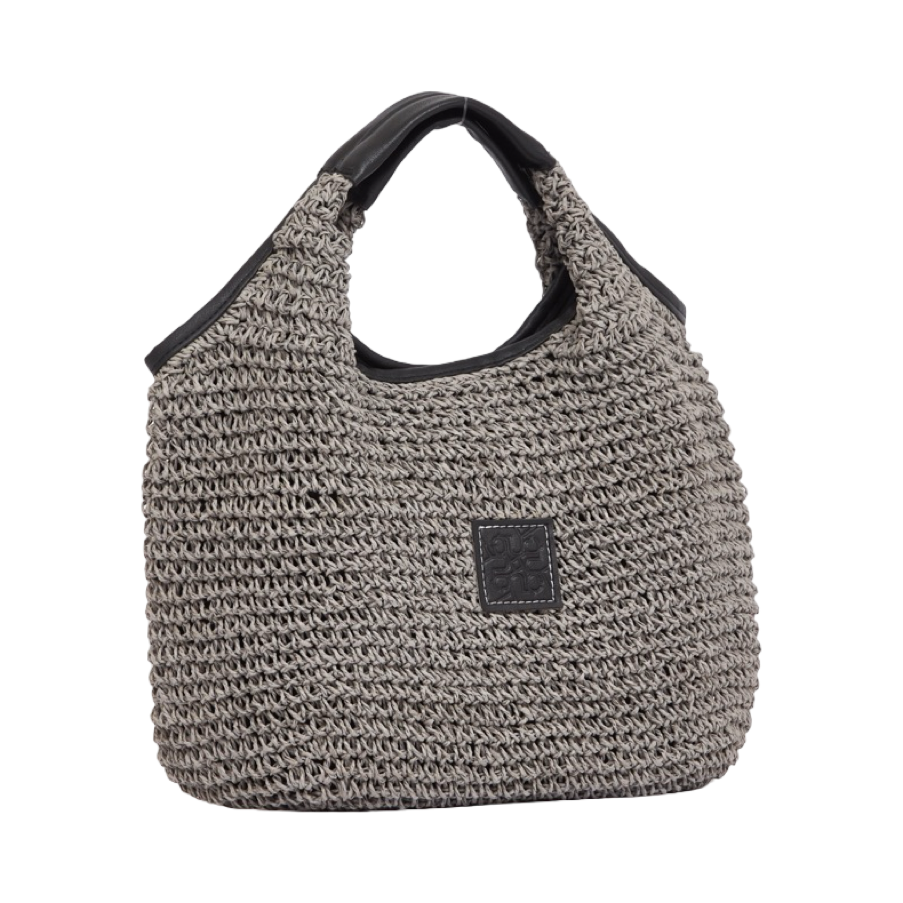 Everyday Earth – Straw Hobo Tote Bag – Black