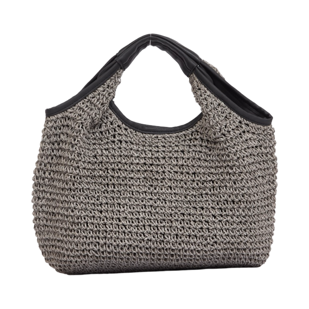 Everyday Earth – Straw Hobo Tote Bag – Black