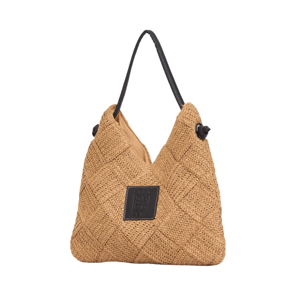 Everyday Earth – Straw Tote Bag – Brown