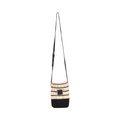 Knitted Crossbody Bag - Black White