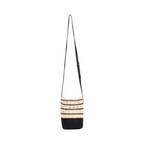 Knitted Crossbody Bag - Black White