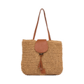 Everyday Earth – Straw Tote Bag – Brown