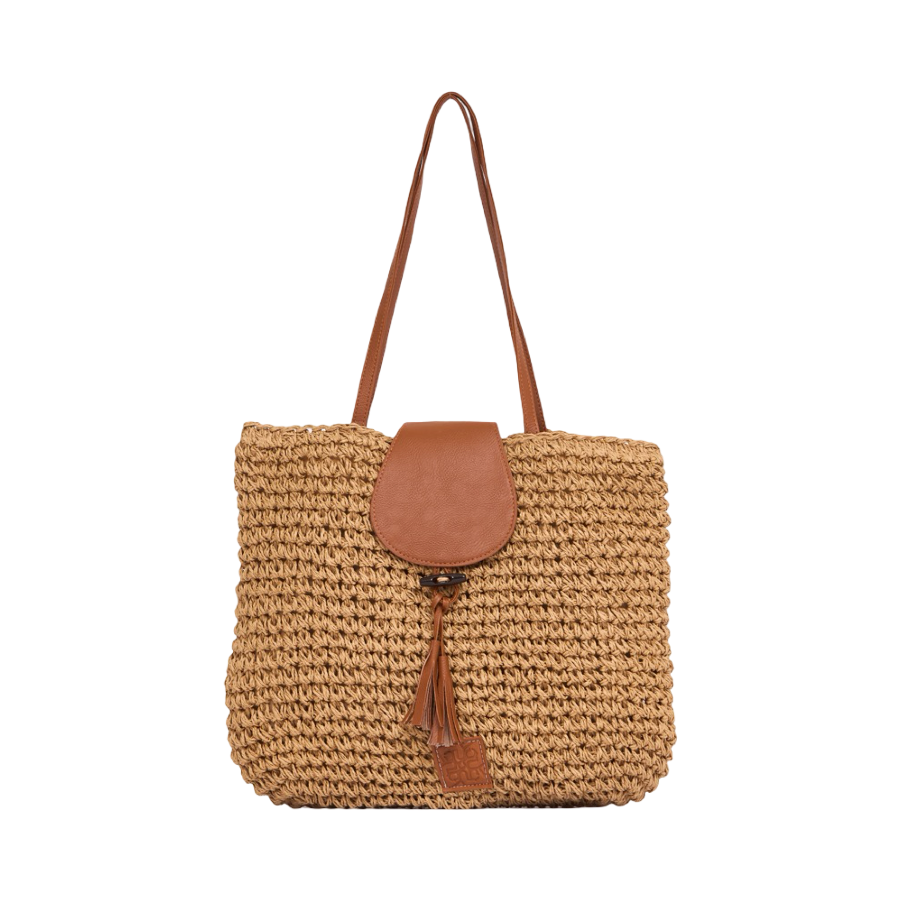 Everyday Earth – Straw Tote Bag – Brown