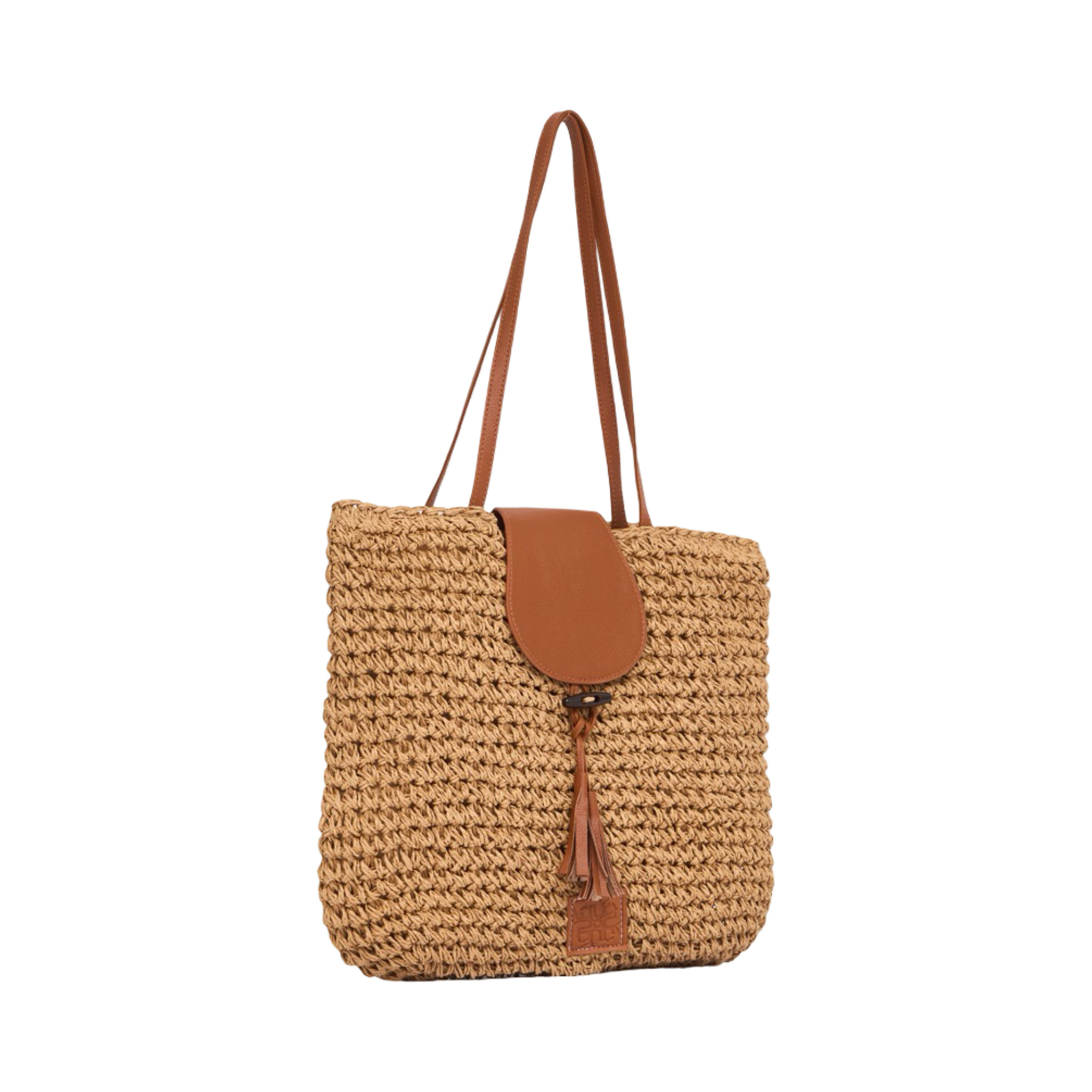 Everyday Earth – Straw Tote Bag – Brown
