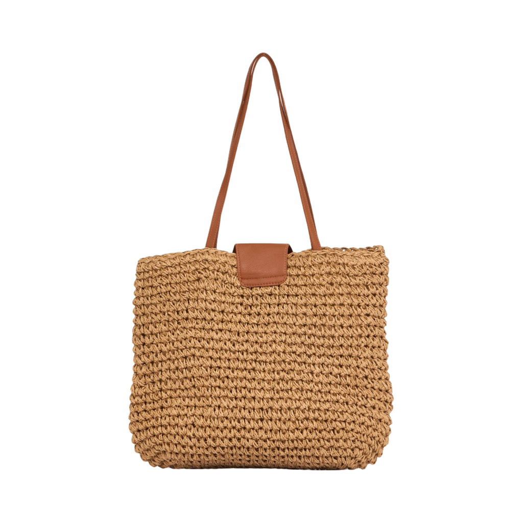 Everyday Earth – Straw Tote Bag – Brown