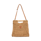 Everyday Earth – Tote Clutch with Wood Handle – Brown