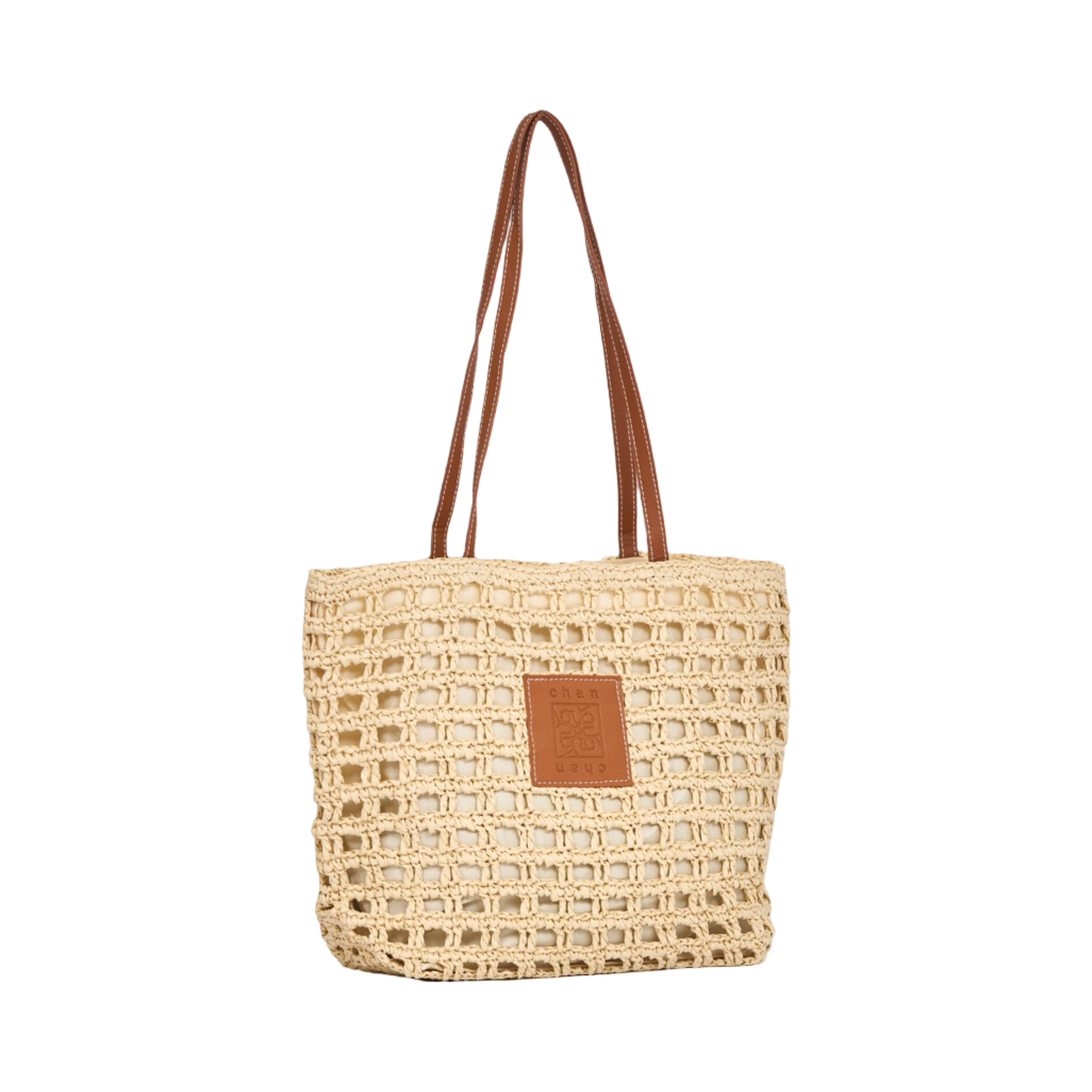 Everyday Earth – Straw Mesh Tote Bag – Beige